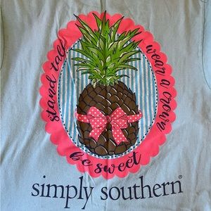 Medium, women’s long sleeve simply southern T shirt be sweet